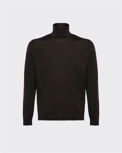 prada rollkragenpullover herren|Rollkragenpullover aus Wolle .